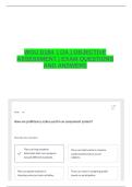 WGU D184&vert; OA&vert; OBJECTIVE ASSESSMENT&vert; EXAM QUESTIONS AND ANSWERS &vert; VERIFIED