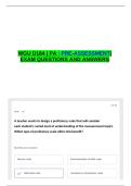 WGU D184 &vert;PA &vert;PRE-ASSESSMENT&vert; EXAM QUESTIONS AND ANSWER