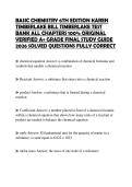 BASIC CHEMISTRY 6TH EDITION KAREN TIMBERLAKE BILL TIMBERLAKE TEST BANK ALL CHAPTERS 100&percnt; ORIGINAL VERIFIED A&plus; GRADE FINAL STUDY GUIDE 2026 SOLVED QUESTIONS FULLY CORRECT