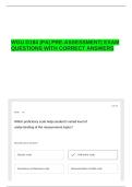 WGU D184&vert; PA&vert; PRE-ASSESSMENT&vert; EXAM QUESTIONS WITH CORRECT ANSWERS