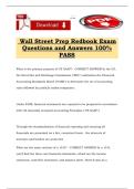 Wall Street Prep&colon; Excel Exam Questions and Answers 100&percnt; PASS