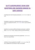 GA PT JURISPRUDENCE EXAM 2026  QUESTIONS AND ANSWERS GRADED A&plus;  100&percnt; VERIFIED 