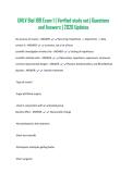 UNLV Biol 189 Exam 1 &vert; Verified study set &vert; Questions and Answers &vert; 2026 Updates