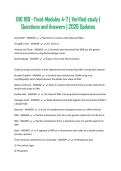 BIO 189 - Final&colon; Modules 4-7 &vert; Verified study &vert; Questions and Answers &vert; 2026 Updates
