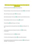 NUR 6111 Exam 3 Review Questions and Correct Answers
