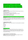 HEMISPHERE IV-RAPID STROKE RESPONSE PRACTICE EXAM WITH ACCURATE SOLUTIONS &lpar;VERIFIED&rpar; 2026