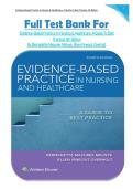 Full Test Bank For Evidence-Based Practice In Nursing & Healthcare&colon; A Guide To Best Practice 4th Edition By Bernadette Mazurek Melnyk&comma; Ellen Fineout-Overholt 