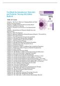 FULL TEST BANK FOR INTRODUCTORY MATERNITY AND PEDIATRIC NURSING 4TH EDITION HATFIELD CHAPTER 1-42&vert; COMPLETE GUIDE A&plus;&vert;VERIFIED