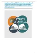 Spring Semester February 2026 ATI Pediatrics Proctored Exam Review & Practice Pack &vert; Pediatric Growth & Development&comma; Childhood Disorders&comma; Family-Centered Care&comma; Immunizations&comma; NGN-Style Questions&comma; Rationales & ATI Testing Success Guide