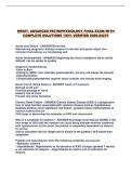 NR507- ADVANCED PATHOPHYSIOLOGY FINAL EXAM WITH COMPLETE SOLUTIONS 100&percnt; VERIFIED 2026-2027&excl;&excl;