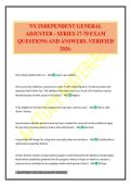 NY INDEPENDENT GENERAL ADJUSTER - SERIES 17-70 EXAM QUESTIONS AND ANSWERS&period; VERIFIED 2026&period;