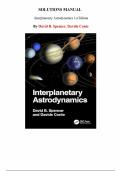Interplanetary Astrodynamics &ndash; David B&period; Spencer & Davide Conte &vert; 1st Edition Solutions Manual &lpar;All Chapters&rpar;
