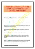 PROPERTY AND CASUALTY STATE FARM EXAM QUESTIONS AND ANSWERS&period; VERIFIED 2026&period;