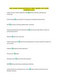 NURS 155 EXAM 1 REVIEW QUESTIONS WITH CORRECT ANSWERS&vert; LATEST UPDATE 