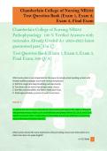 Chamberlain College of Nursing NR283  Pathophysiology  100 &percnt; Verified Answers with  rationales Already Graded A&plus; 2024-2025 latest  guaranteed pass&lbrack;3 in 1&rsqb; 