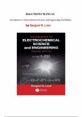Introduction to Electrochemical Science and Engineering &ndash; Serguei N&period; Lvov &vert; 2nd Edition Solutions Manual &lpar;All Chapters&rpar;