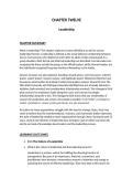 Organizational Behavior ISM Chapter 12 2025&sol;2026 Complete Guide with Solution