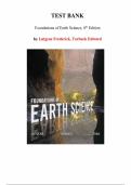 Foundations of Earth Science &ndash; Frederick Lutgens & Edward Tarbuck &vert; 8th Edition Test Bank &lpar;Chapters 1&ndash;16&rpar;