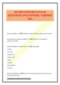 SFO BENCHMARK &num;2 EXAM QUESTIONS AND ANSWERS&period; VERIFIED 2026&period;