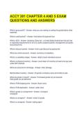 ACCY 201 CHAPTER 4 AND 5 EXAM QUESTIONS AND ANSWERS