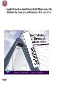 Applied Statics And Strength Of Materials&comma; 7th  Edition By George Limbrunner &lpar; Ch 1 to 21 &rpar;