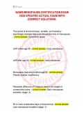 NAMS Menopause Certification Exam &ndash; 2026 Updated&comma; Actual Exam with Correct Solutions&period;
