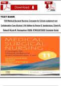TEST BANK FOR Medical-Surgical Nursing&colon; Concepts for Clinical Judgment and Collaborative Care &lpar;Evolve&rpar; 11th Edition by Donna D&period; Ignatavicius&comma; Cherie R&period; Rebar& Nicole M&period; Heimgartner &vert;ISBN&colon; 9780323878265&vert; Complete A&plus; Guide