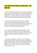APA Documentation Guidelines&colon; 7th Edition