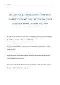 SCCJA BLOCK 1 TEST &vert; &vert;A&plus; GRADED WITH 100 &percnt;  CORRETC ANSWERS VESTS THE JUDICIAL POWER  OF THE U&period;S&period; ALSO HAS THREE SECTIONS