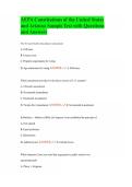 AEPA Constitutions of the United States and Arizona Sample Test with Questions and Answers