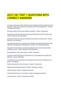  ACCY 201 TEST 1 QUESTIONS WITH CORRECT ANSWERS