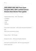 2026 NRNP 6665 Mid Term Exam  Seraphin With 100&percnt; verified Correct  Answers Best Review final update