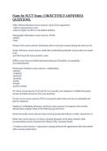 Notes for NCCT Exam &vert;&vert; OBJECTIVELY ANSWERED QUESTIONS&period;