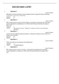 BUSI 342 EXAM 1 LATEST