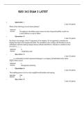 BUSI 342 EXAM 3 LATEST