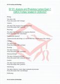 BI 121- Anatomy and Physiology Lecture Exam 1 &lpar;GRCC Forbes&rpar; Graded A&plus; 2026-2027