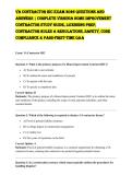 VA Contractor HIC Exam 2026 Questions and Answers &vert; Complete Virginia Home Improvement Contractor Study Guide&comma; Licensing Prep&comma; Contractor Rules & Regulations&comma; Safety&comma; Code Compliance & Pass-First-Time Q&A