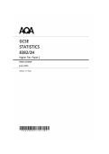 gcse aqa  statistics higher tier paper 2 2025 exam 