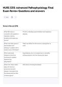 NURS 5315&colon; Advanced Pathophysiology Final Exam Review Questions and Answers