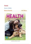 Test Bank for Access to Health 16th Edition by Rebecca Donatelle&comma; Chapter 1-16&period; Latest 2026&period;