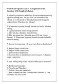 WasteWater Operator class C exam practice review Questions With Complete Solutions