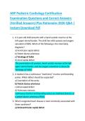 ABP Pediatric Cardiology Certification  Examination Questions and Correct Answers  &lpar;Verified Answers&rpar; Plus Rationales 2026 Q&A &vert;  Instant Download Pdf 