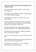 Texas Class C Surface Water Exam Review Questions With Complete Solutions