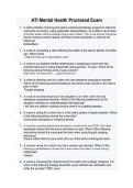 ATI Mental Health Proctored Exam
