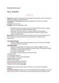 Developmental Psychology &ndash; First-Year Exam Summary