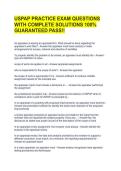 USPAP PRACTICE EXAM QUESTIONS WITH COMPLETE SOLUTIONS 100&percnt; GUARANTEED PASS&excl;&excl;