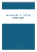 Gezondheid & Leefstijl - Semester 1 - Hbo Sportkunde - Inholland Haarlem