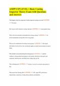 AMPP CIP LEVEL 1 Basic Coating Inspector Theory Exam with Questions and Answers