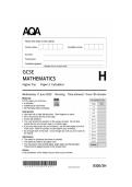 GCSE AQA Higher  Biology&comma;chemistry physics papers 1&2 and mathematics papers 1&comma;2 &3  2025&colon; exam pack with all  mark scheme