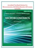 Accredited Test Bank Solution For Microeconomics&comma; 6th Edition David Besanko All Lessons Included
